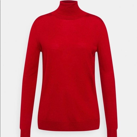 ZARA Seidel Jumper Red Turtleneck Sweater - Picture 4 of 15